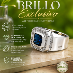 anillo Onix Plata Ley 926