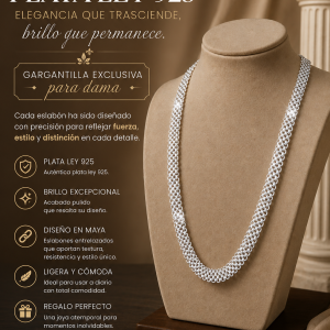 ✨ Cadena Tejido Chino Plata Ley 925 ✨