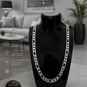 💚✨ Cadena Diseño Figaro Plata Ley 925 ✨💚